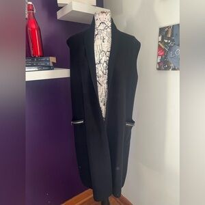 Magaschoni Sleeveless Overlay Sweater